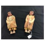 (2) Skookum Dolls