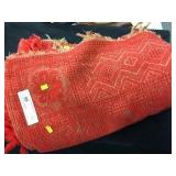 Red & Gold Lap Blanket