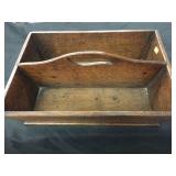 Primitive Wooden Utensil Tray