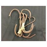 Assorted Wrought Iron Meat Hooks
