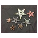 Assorted Cast Metal Stars
