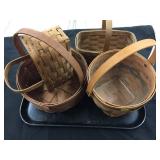 (4) Longaberger Baskets