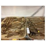 Nickel-Bronzed Finish Flatware Set