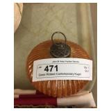 Glass Ribbed Contemporary Kugel