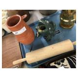 Concrete Painted Garden Frog & Contemporary