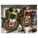 (2) Schafer Light-Up Beer Advertisments