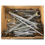 Large Box of Standard and Metric Wrenches