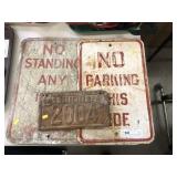 (2) Signs & 1945 PA Tractor License Plate