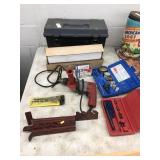 Milwaukee 1/2" Drill, Hole Saw, Misc Tools