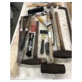 Sledgehammers, Crow Bar, Shearer, etc.