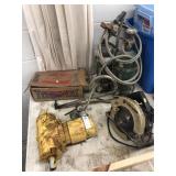 Small Oxygen & Acetylne Torch Set, Saw, etc
