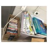 Box of DVDs & Table Games