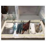 Vintage Bottles, Sewing Items and Collectibles