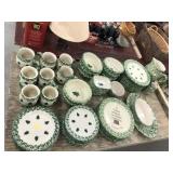 Approx 50pcs of Roseville Christmas Pottery