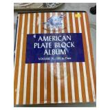 American Plate Block Stamp Album
