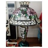 Decorative Reproduction Slag Glass Lamp
