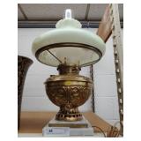 Bradley & Hubbord Brass Electrified Lamp