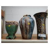 (3) Porcelain & Stoneware Vases