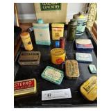 (15) Vintage Tin Litho Advertising Tins