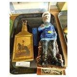 (2) Figural Liquor Bottles