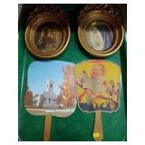 (2) Framed Religious Prints & (2) Advertising