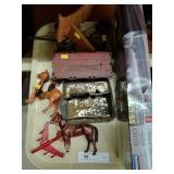 Small Hubley Horse, Toys, etc.