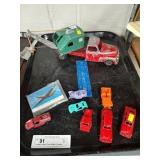 Vintage Hubley Truck & Pressed Steel Toy Cars