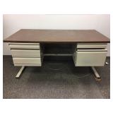 Metal 5-Drawer Office Desk