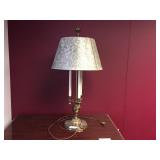 Triple Socket Brass Plated Table Lamp