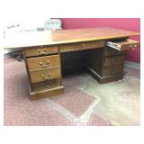 Wooden Double Office Desk by Boline