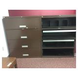 2 Stano Metal 4 Drawer File Cabinets w/Writing Sue