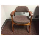 Wooden Frame Upholstered Chair