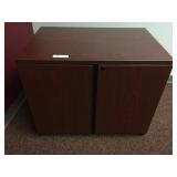 Wooden 2-Door Cabinet with Interior Shelves