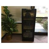 Plastic 3-Door News Paper Display