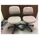 2 Rolling Adjustable Office Chairs