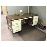 Metal Double Pedestal Desk
