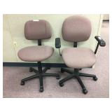 2 Adjustable Office Chairs