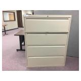 4-Drawer Metal File Cabinet with Pull Out