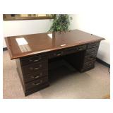 Mahogany Double Pedestal Desk