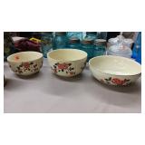 HALL MIXING BOWLS..3 PC. SET