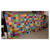 HAND TIED BED COVER..FULL / QUEEN SIZW