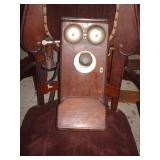 OLD CRANK WALL PHONE.. OLD CRANK WALL PHONE..