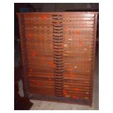 HUGE PRINTERS CABINET W/ ALL DRAWERS HUGE PRINTERS CABINET W/ ALL DRAWERS