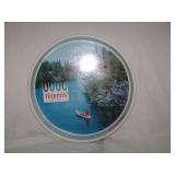 HAMMS METAL SERVING TRAY.. HAMMS METAL SERVING TRAY..