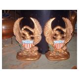 OLD CAST IRON BOOK ENDS OLD CAST IRON BOOK ENDS