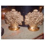 BRASS BOOK ENDS BRASS BOOK ENDS