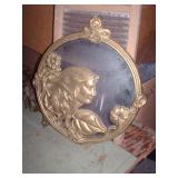 BRASS FRAMED MIRROR