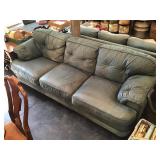 3 cushion leather style sofa