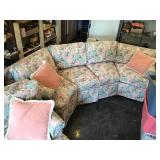 Floral sectional couch