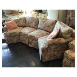 Floral sectional couch